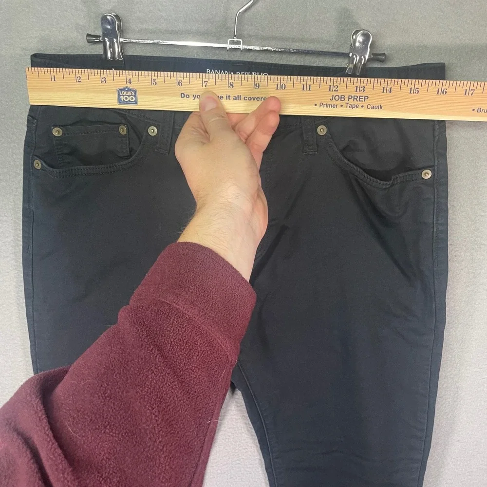 Banana‎ Republic Travel Jean Slim Black Stretch Pants Mens 32x30